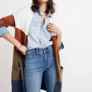 Madewell Colorblock Kent Cardigan